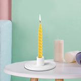 Maxbell Modern Candlestick Taper Candle Holder Support Decoration White
