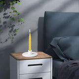 Maxbell Modern Candlestick Taper Candle Holder Support Decoration White