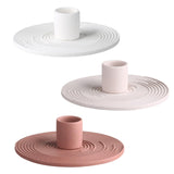 Maxbell Modern Candlestick Taper Candle Holder Support Decoration White