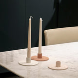 Maxbell Modern Candlestick Taper Candle Holder Support Decoration White