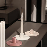 Maxbell Modern Candlestick Taper Candle Holder Support Decoration White