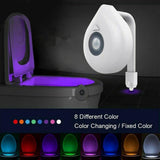 Maxbell LED Motion Sensor Toilet Light Bathroom Decor Waterproof for Home Bathroom