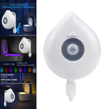 Maxbell LED Motion Sensor Toilet Light Bathroom Decor Waterproof for Home Bathroom