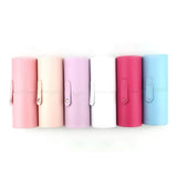 Maxbell Makeup Brush Holder Large Capacity with Lid PU Leather for Pen Women Girls White