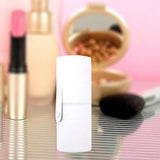 Maxbell Makeup Brush Holder Large Capacity with Lid PU Leather for Pen Women Girls White