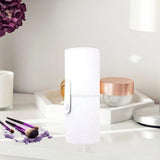 Maxbell Makeup Brush Holder Large Capacity with Lid PU Leather for Pen Women Girls White