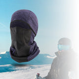 Maxbell Balaclava Winter Caps Windproof Scarf for Skiing Outdoor Hiking Dark Blue