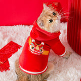 Maxbell Pet Cat Costume Funny Fashion Pet Dog Clothes for New Year Halloween Cosplay XXL