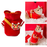 Maxbell Pet Cat Costume Funny Fashion Pet Dog Clothes for New Year Halloween Cosplay XXL