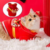 Maxbell Pet Cat Costume Funny Fashion Pet Dog Clothes for New Year Halloween Cosplay XXL