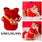 Maxbell Pet Cat Costume Funny Fashion Pet Dog Clothes for New Year Halloween Cosplay S