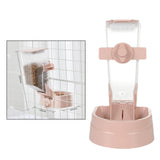 Maxbell Hanging Dog Cat Feeder Pet Food Dispenser Kitten Bunny Small Animal  Pink