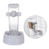 Maxbell Hanging Dog Cat Feeder Pet Food Dispenser Kitten Bunny Small Animal  Gray