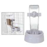 Maxbell Hanging Dog Cat Feeder Pet Food Dispenser Kitten Bunny Small Animal  Gray