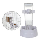 Maxbell Hanging Dog Cat Feeder Pet Food Dispenser Kitten Bunny Small Animal  Gray