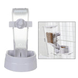 Maxbell Hanging Dog Cat Feeder Pet Food Dispenser Kitten Bunny Small Animal  Gray