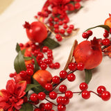 Maxbell Artificial Vines Pomegranate Garland Plants New Year Festival Decor Outdoor