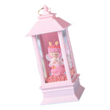 Maxbell Angle Hanging Lantern Light Ornament for Holiday Outdoor Decorative Pink