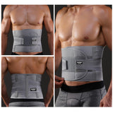 Maxbell Waist Back Support Belts Adjustable Breathable for Running Sports S Gray