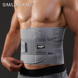 Maxbell Waist Back Support Belts Adjustable Breathable for Running Sports S Gray