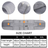 Maxbell Waist Back Support Belts Adjustable Breathable for Running Sports L Gray