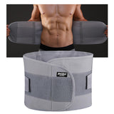 Maxbell Waist Back Support Belts Adjustable Breathable for Running Sports L Gray