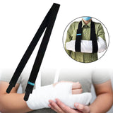 Maxbell Arm Sling Lightweight Left or Right Arm Simple for Sprains Men Women Kids M  Black