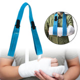 Maxbell Arm Sling Lightweight Left or Right Arm Simple for Sprains Men Women Kids L  Blue