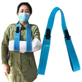 Maxbell Arm Sling Lightweight Left or Right Arm Simple for Sprains Men Women Kids L  Blue