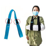 Maxbell Arm Sling Lightweight Left or Right Arm Simple for Sprains Men Women Kids L  Blue