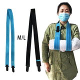 Maxbell Arm Sling Lightweight Left or Right Arm Simple for Sprains Men Women Kids M  Blue