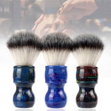 Maxbell Barber Men's Shaving Brush Soft Hair with Handle for Facial Beard Cleaning Purple