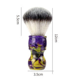 Maxbell Barber Men's Shaving Brush Soft Hair with Handle for Facial Beard Cleaning Purple