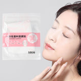 Maxbell 100Pcs Pre-Cut Facial Paper Sheet Moisturizing Natural for Beauty Shop