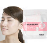 Maxbell 100Pcs Pre-Cut Facial Paper Sheet Moisturizing Natural for Beauty Shop