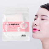 Maxbell 100Pcs Pre-Cut Facial Paper Sheet Moisturizing Natural for Beauty Shop