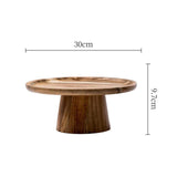 Maxbell Wooden Pedestal Dessert Table High Tray Cake Stand Holder Cupcake Display 30cm