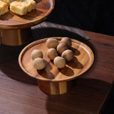 Maxbell Wooden Pedestal Dessert Table High Tray Cake Stand Holder Cupcake Display 30cm