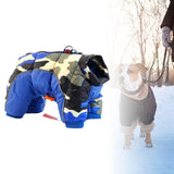 Maxbell Winter Pet Dog Clothes Warm Jacket Thicker Cotton Coat Waterproof Clothing Blue XL