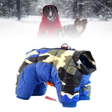 Maxbell Winter Pet Dog Clothes Warm Jacket Thicker Cotton Coat Waterproof Clothing Blue XL