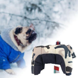 Maxbell Winter Pet Dog Clothes Warm Jacket Thicker Cotton Coat Waterproof Clothing Navy Blue L