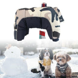 Maxbell Winter Pet Dog Clothes Warm Jacket Thicker Cotton Coat Waterproof Clothing Navy Blue L