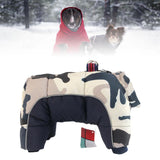 Maxbell Winter Pet Dog Clothes Warm Jacket Thicker Cotton Coat Waterproof Clothing Navy Blue L