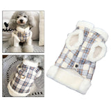 Maxbell Dog Cat Jumper Coat Autumn Jumpsuit Pet Waistcoat Costume for Small Dogs Blue L