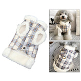 Maxbell Dog Cat Jumper Coat Autumn Jumpsuit Pet Waistcoat Costume for Small Dogs Blue L