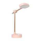 Maxbell Bright LED Desk Lamp USB Charging Bedside Table Light for Office Bedroom Pink