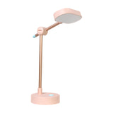 Maxbell Bright LED Desk Lamp USB Charging Bedside Table Light for Office Bedroom Pink