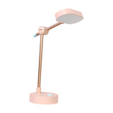 Maxbell Bright LED Desk Lamp USB Charging Bedside Table Light for Office Bedroom Pink