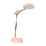 Maxbell Bright LED Desk Lamp USB Charging Bedside Table Light for Office Bedroom Pink