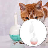Maxbell Pet Leakage Food Toy Interactive Toy Pet Tumbler Toy for Game Training Cat Pink